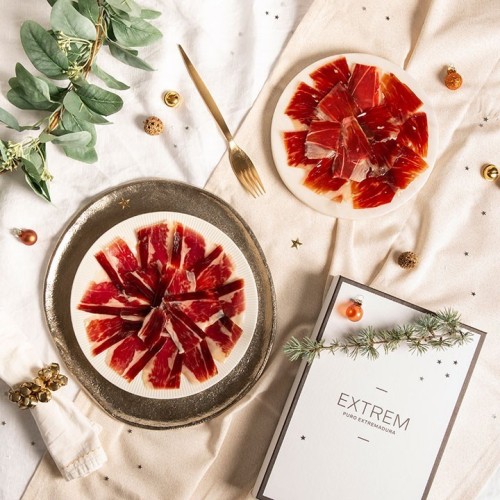 Gourmet Box con 10 Sobres de Jamón y Paleta de bellota 100%