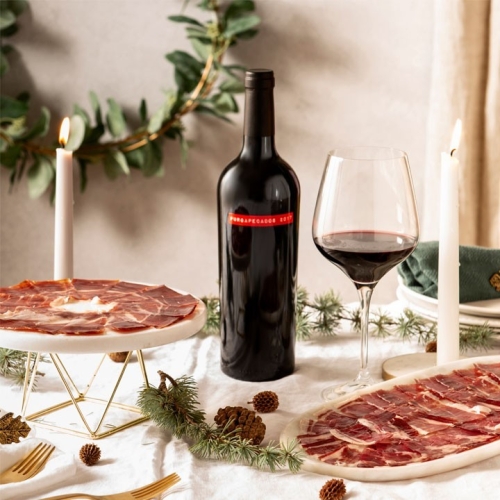 Gift Box with 30 Packs of 100% Iberian Acorn-Fed Ham D.O. Dehesa de Extremadura – Hand-Carved