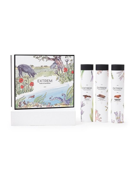Estuche Gourmet ilustrado con Medias Piezas Ibéricas  + Regalo Gourmet