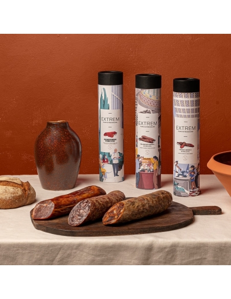 Whole Iberian Acorn-Fed Salchichón – Premium Spanish Sausage